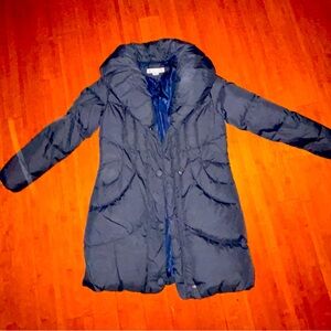 Larry Levine Down Puffer Trench Coat - Women | Color: Grey/ Size L